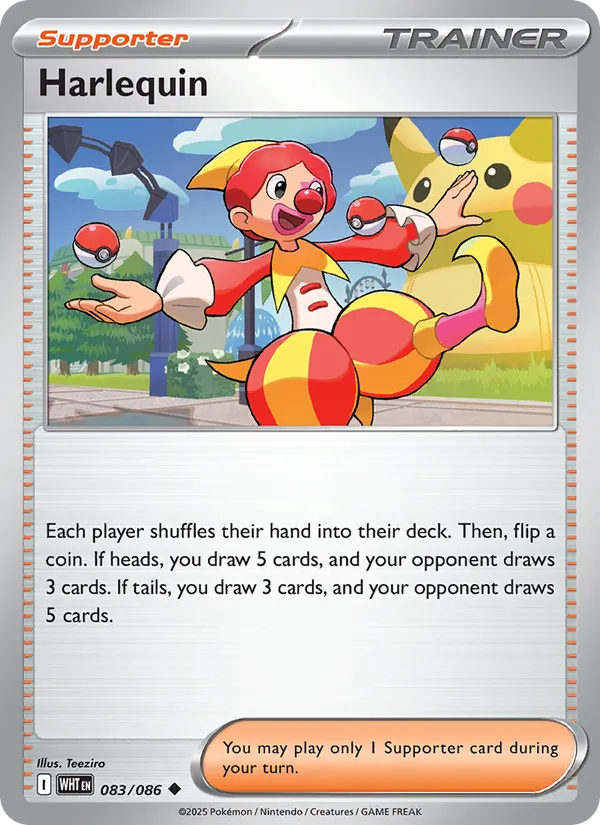 083-RH Harlequin – White Flare