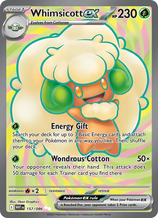 157 Whimsicott ex – White Flare