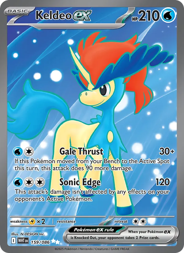 159 Keldeo ex – White Flare