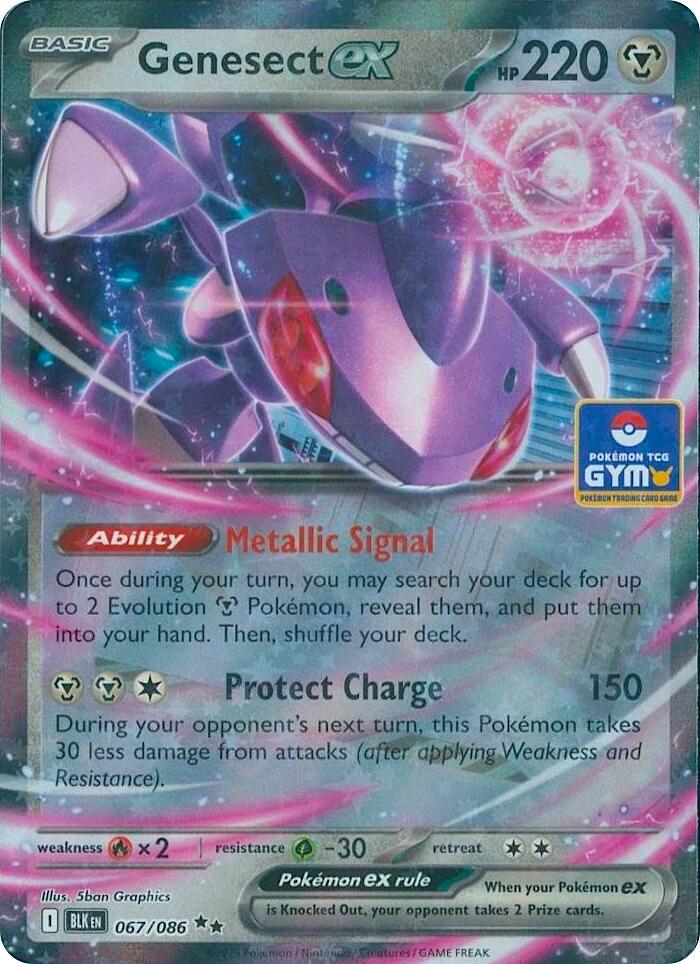 067-holo-gymchallenge Genesect ex (Gym Challenge stamp) – Black Bolt