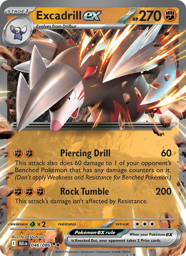 046 Excadrill ex – Black Bolt