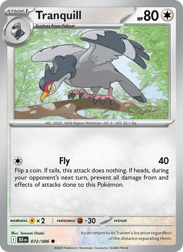 072 Tranquill – Black Bolt