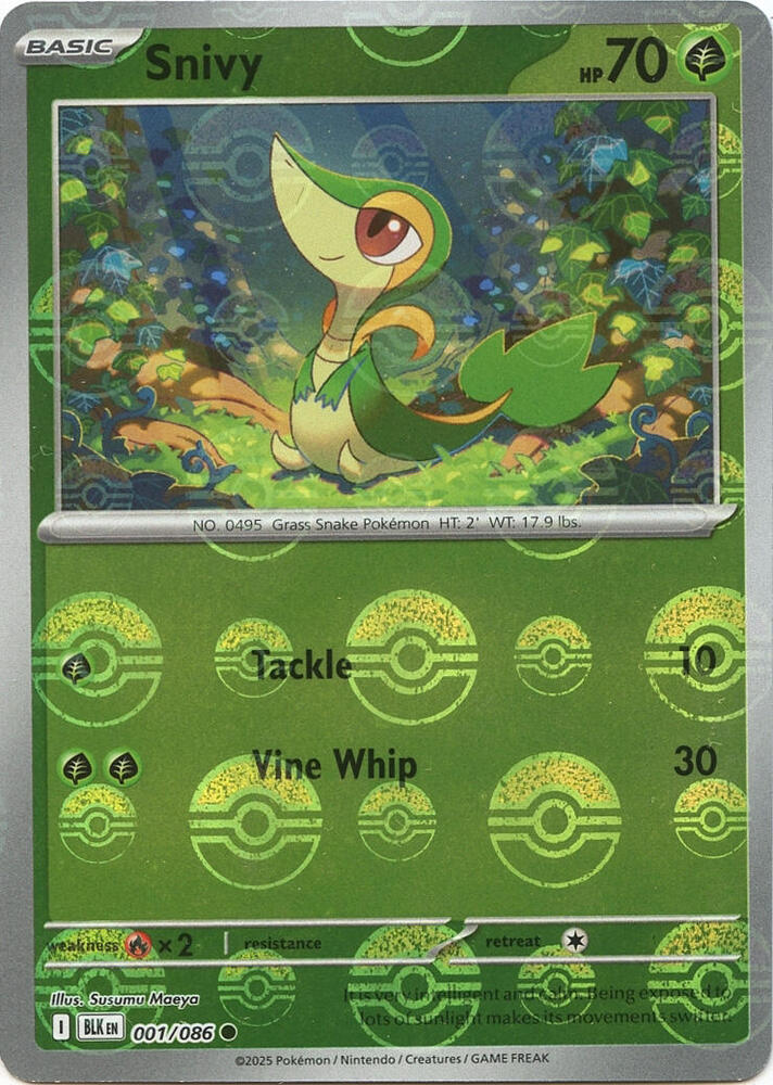 001-PB Snivy – Black Bolt