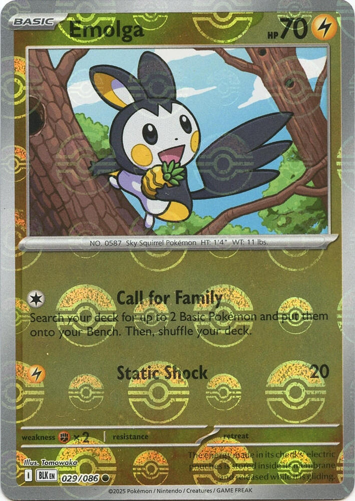 029-PB Emolga – Black Bolt