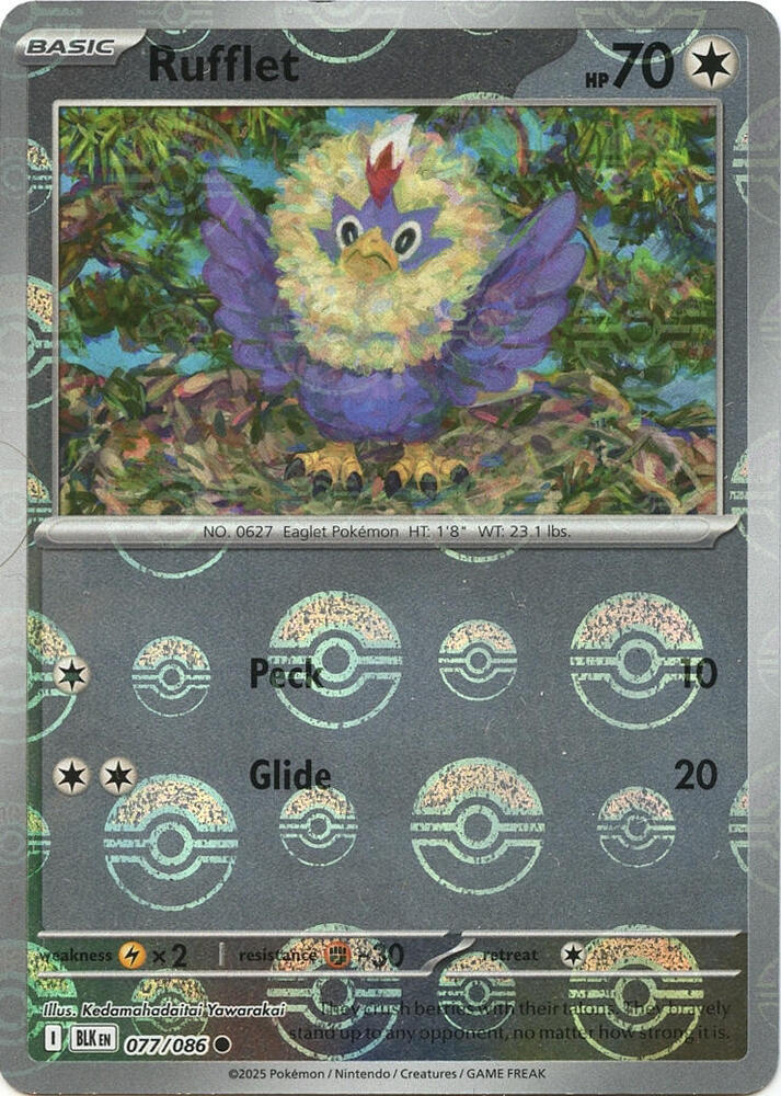 077-PB Rufflet – Black Bolt
