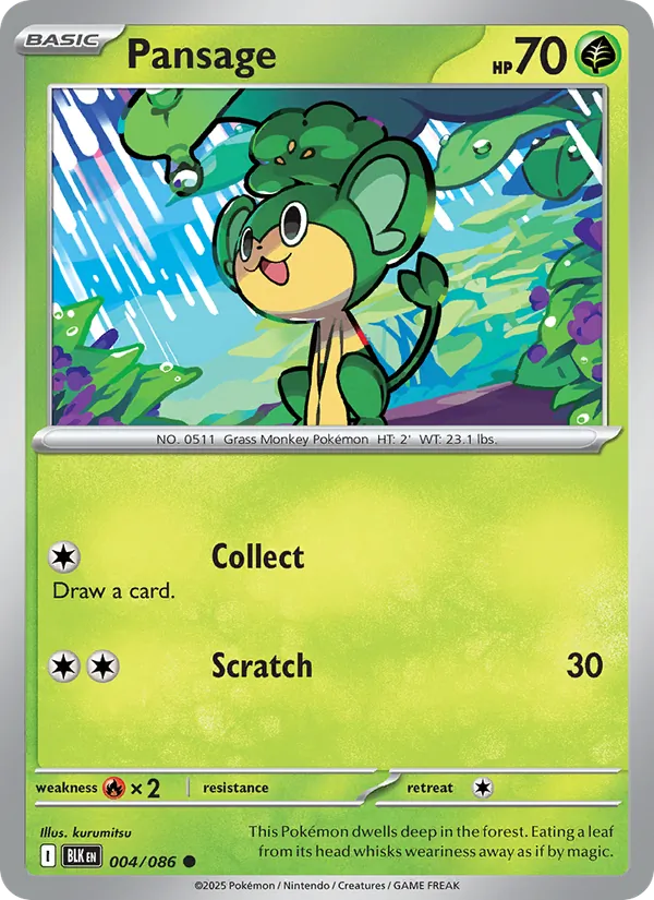 004-RH Pansage – Black Bolt