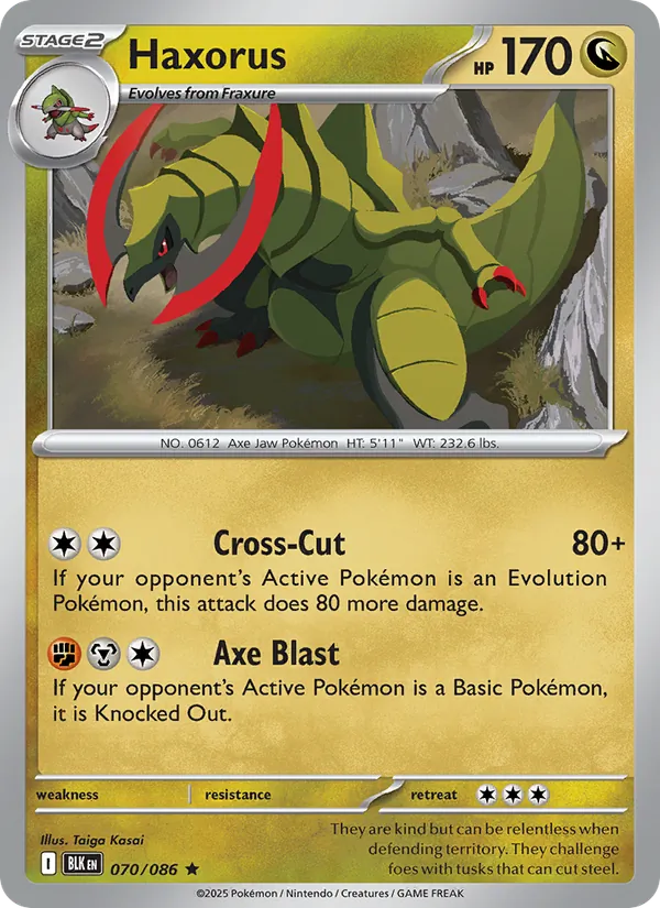 070-RH Haxorus – Black Bolt
