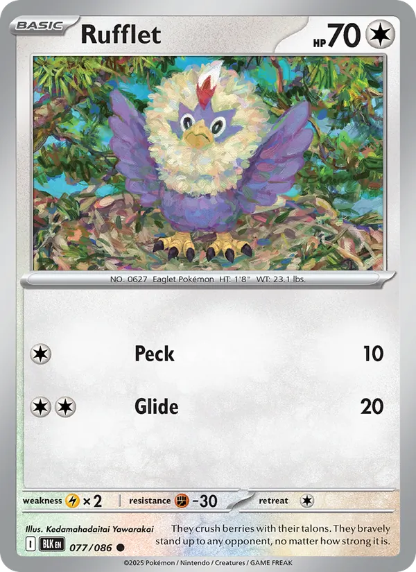 077-RH Rufflet – Black Bolt