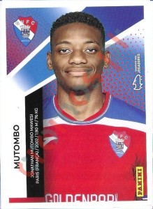 198 Jonathan Mutombo – Futebol 2025-2026 Panini