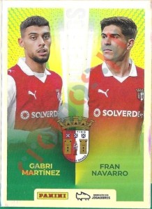 419 Gabri Martínez / Fran Navarro (Braga) – Futebol 2025-2026 Panini