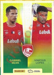 429 Gabriel Silva / Vinicius Lopes (Santa Clara) – Futebol 2025-2026 Panini