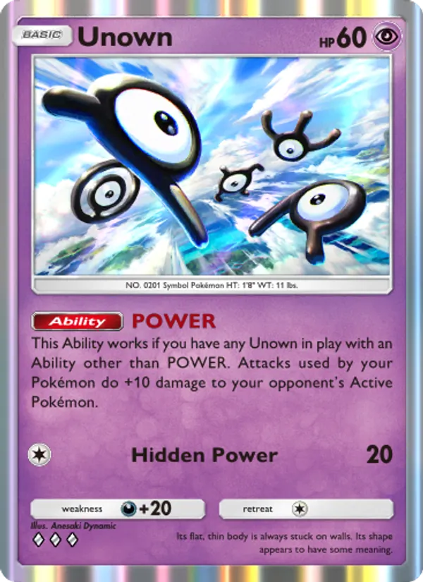 085 Unown – Wisdom of Sea and Sky