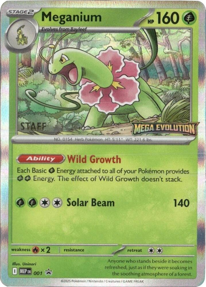 001-holo-setlogo-staff Meganium (Set logo stamp, Staff stamp) – MEP Black Star Promos