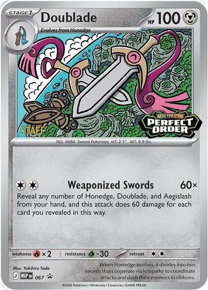 067-holo-setlogo-staff Doublade (Set logo stamp, Staff stamp) – MEP Black Star Promos