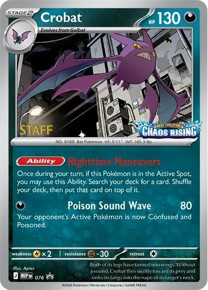 076-holo-setlogo-staff Crobat (Set logo stamp, Staff stamp) – MEP Black Star Promos