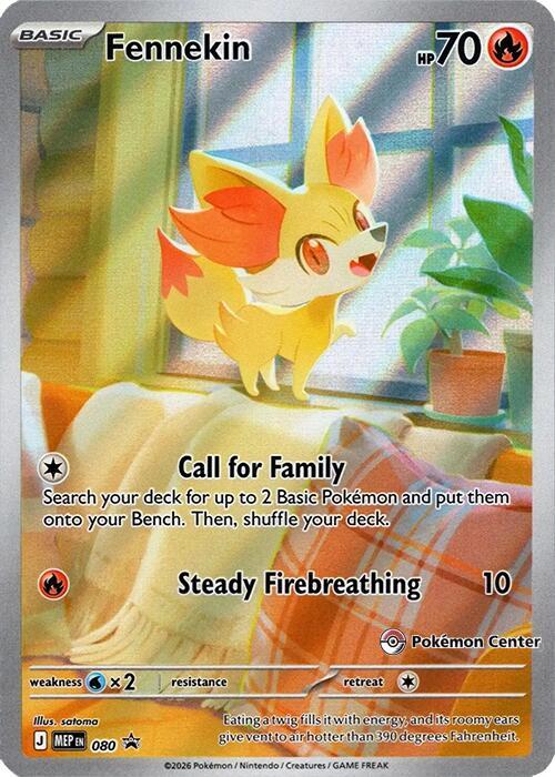 080-holo-pokemoncenter Fennekin (Pokémon Center stamp) – MEP Black Star Promos