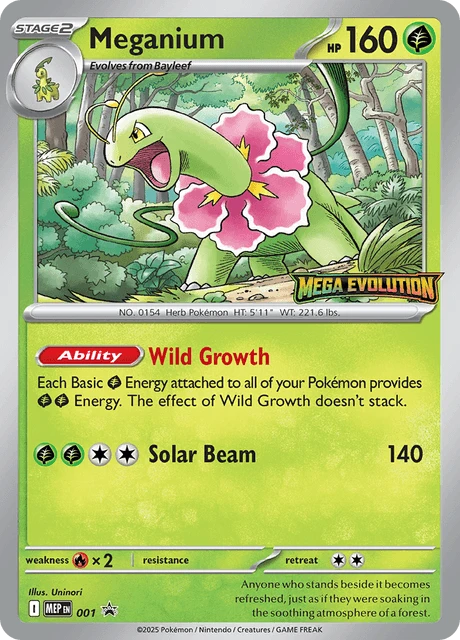 001 Meganium – MEP Black Star Promos