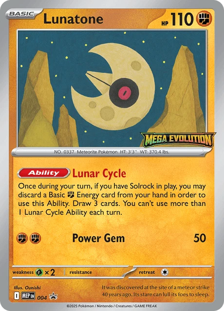004 Lunatone – MEP Black Star Promos