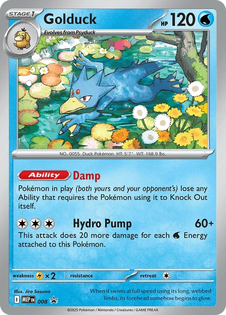 008 Golduck – MEP Black Star Promos