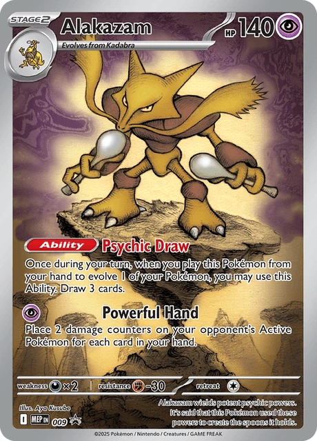 009 Alakazam – MEP Black Star Promos