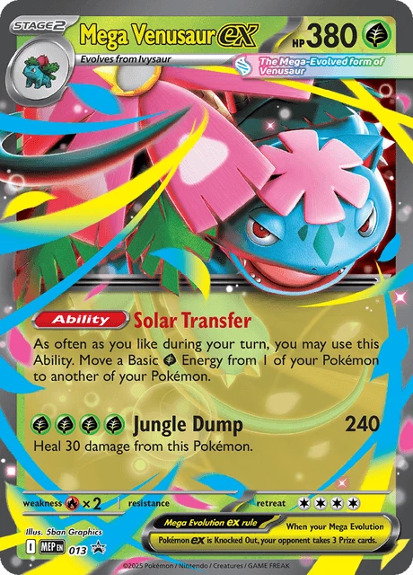 013 Mega Venusaur ex – MEP Black Star Promos