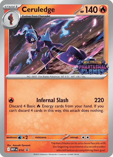 014 Ceruledge – MEP Black Star Promos