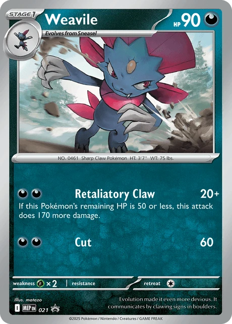 021 Weavile – MEP Black Star Promos