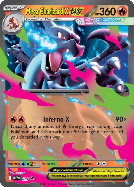 029 Mega Charizard X ex – MEP Black Star Promos