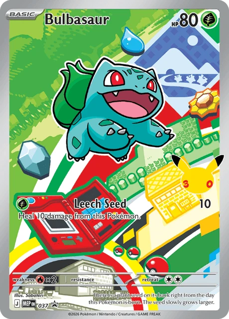 037 Bulbasaur – MEP Black Star Promos