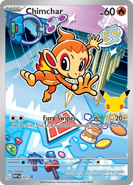 041 Chimchar – MEP Black Star Promos