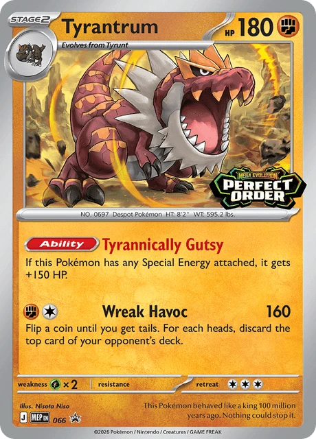 066 Tyrantrum – MEP Black Star Promos