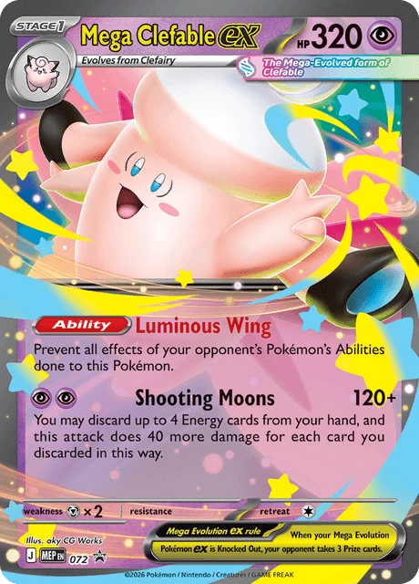 072 Mega Clefable ex – MEP Black Star Promos