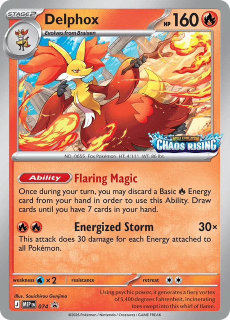 074 Delphox – MEP Black Star Promos
