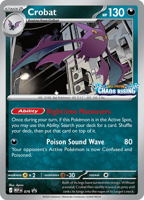 076 Crobat – MEP Black Star Promos