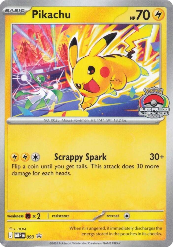 093 Pikachu – MEP Black Star Promos
