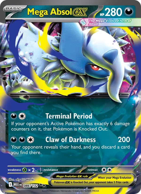 086-holo-playerrewardsprogram Mega Absol ex (Player Rewards stamp) – Mega Evolution