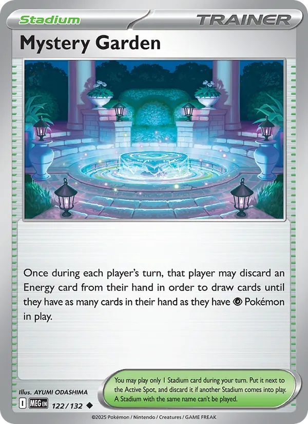 122-holo-cosmos-playerrew-b7676b Mystery Garden (Holo, Cosmos Holo, Player Rewards stamp) – Mega Evolution