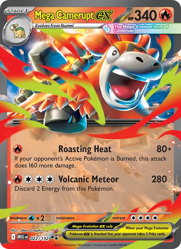 022 Mega Camerupt ex – Mega Evolution