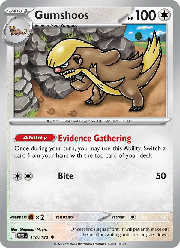 110 Gumshoos – Mega Evolution