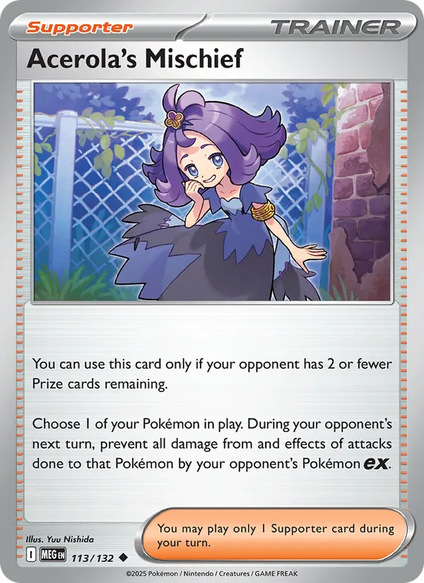 113 Acerola's Mischief – Mega Evolution