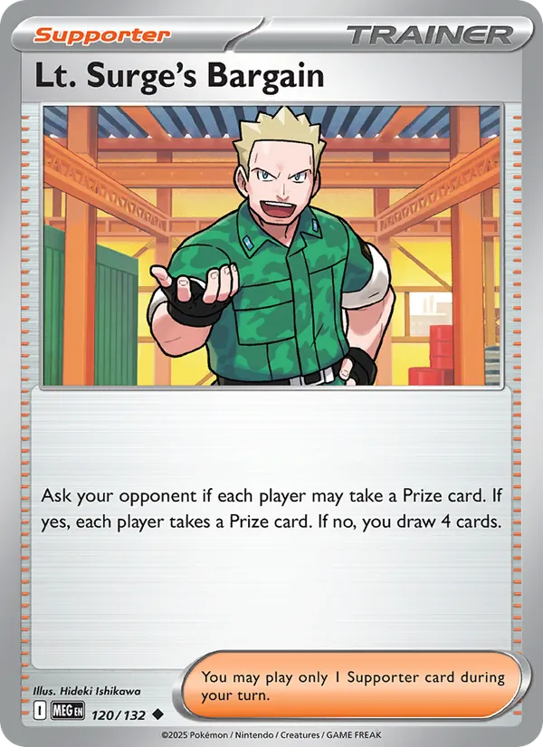 120 Lt. Surge's Bargain – Mega Evolution
