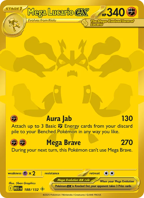 188 Mega Lucario ex – Mega Evolution