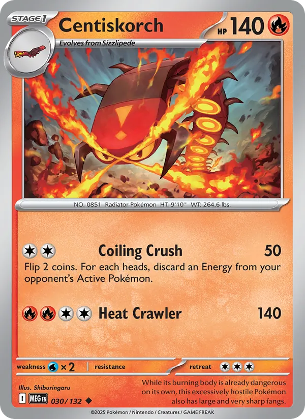 030-RH Centiskorch – Mega Evolution