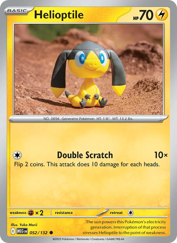 052-RH Helioptile – Mega Evolution