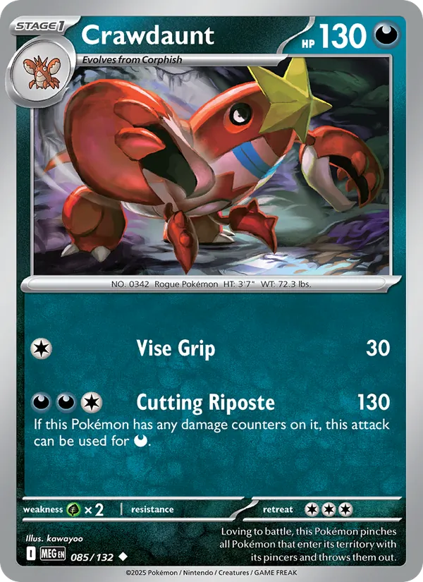 085-RH Crawdaunt – Mega Evolution