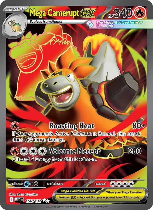156 Mega Camerupt ex – Mega Evolution
