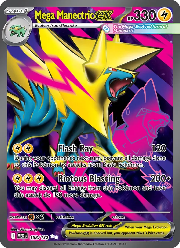 158 Mega Manectric ex – Mega Evolution