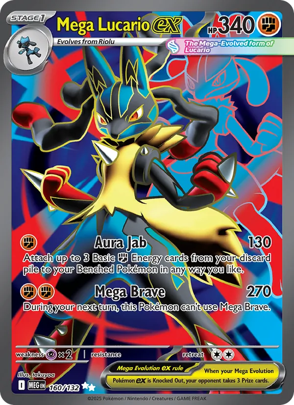 160 Mega Lucario ex – Mega Evolution