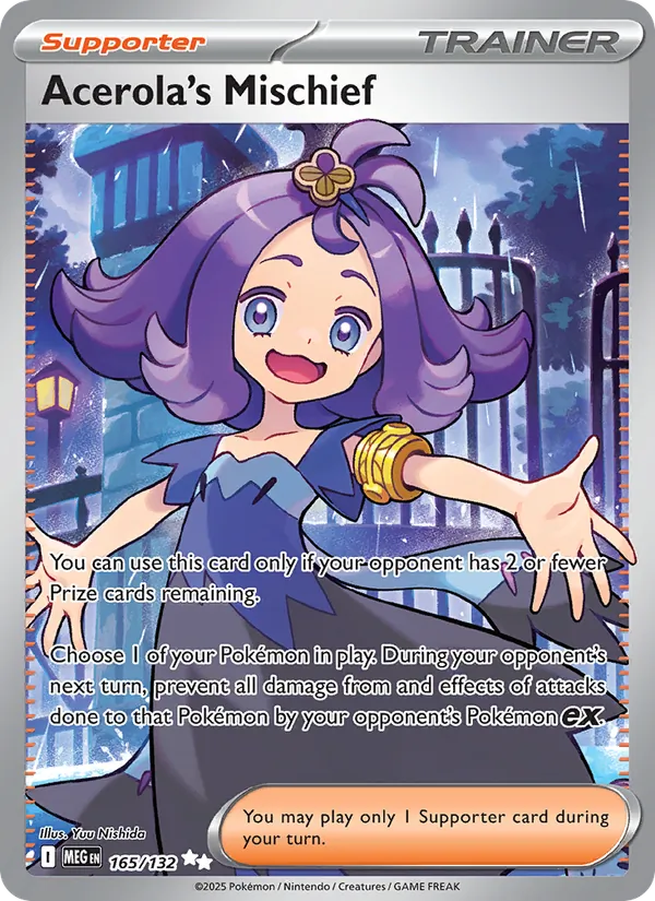 165 Acerola's Mischief – Mega Evolution