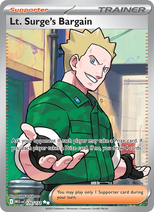 170 Lt. Surge's Bargain – Mega Evolution